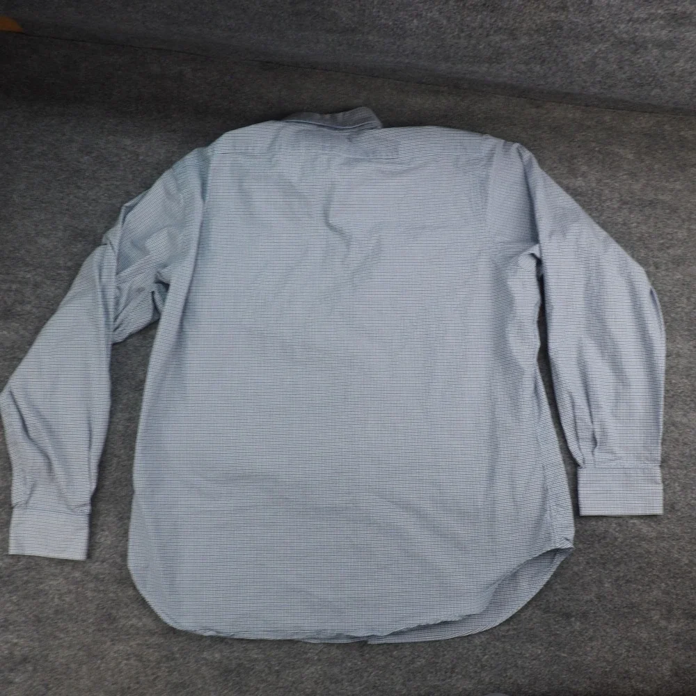 Polo Ralph Lauren Shirt Mens XL Estate Blue Check Long Sleeve Preppy Ivy League